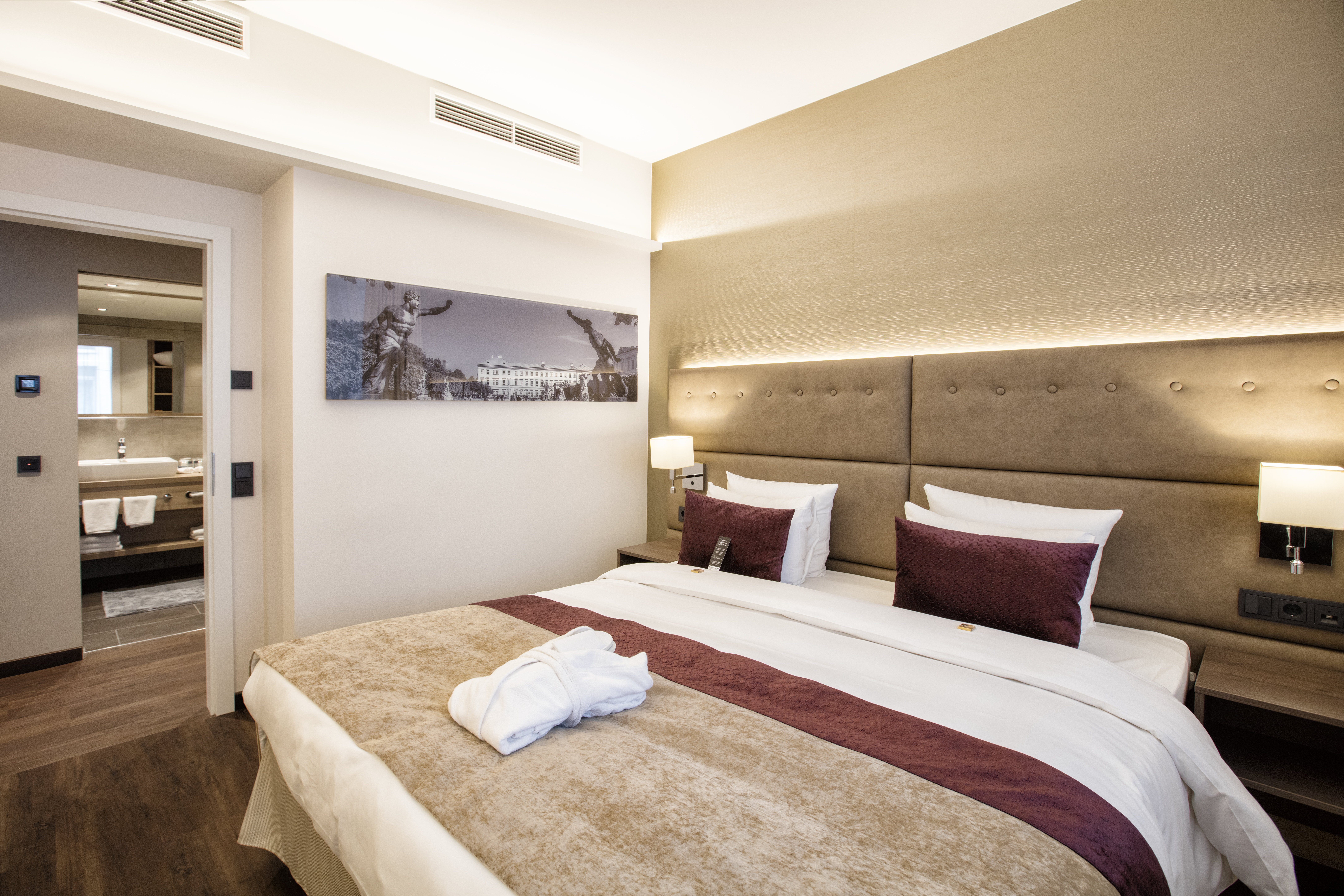 Guest room at the Wyndham Grand Salzburg Conference Centre in Salzburg, Other than US/Canada